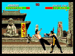 Scorpion does "get over here" in the original Mortal Kombat
