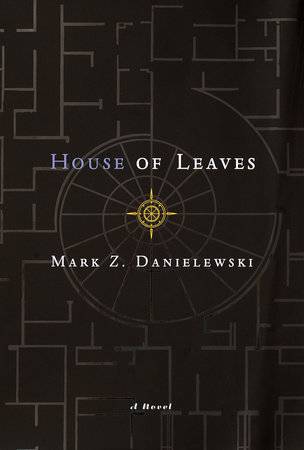 A black book cover depicting a blueprint like maze 