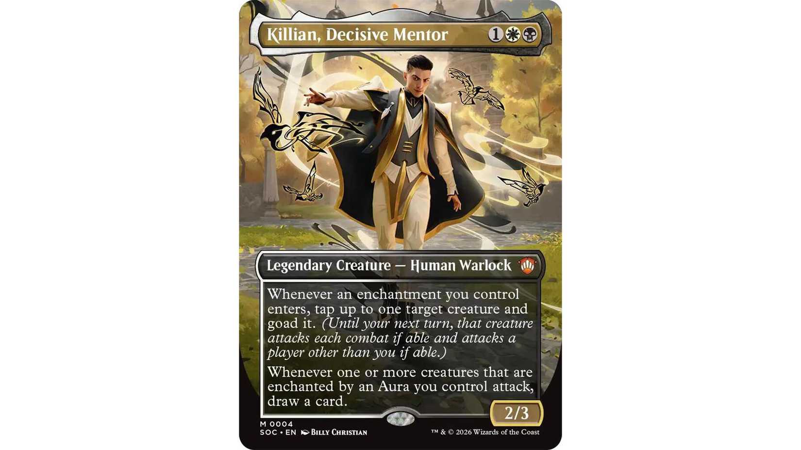 Killian, Decisive Mentor on a white background