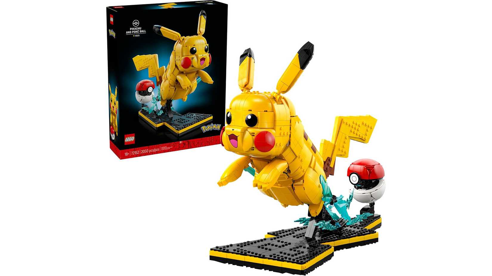 Lego Pikachu dan kotaknya