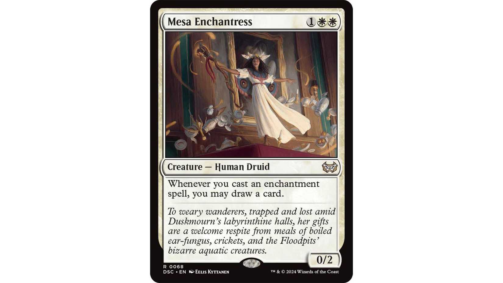 Mesa Enchantress MTG card on a white background