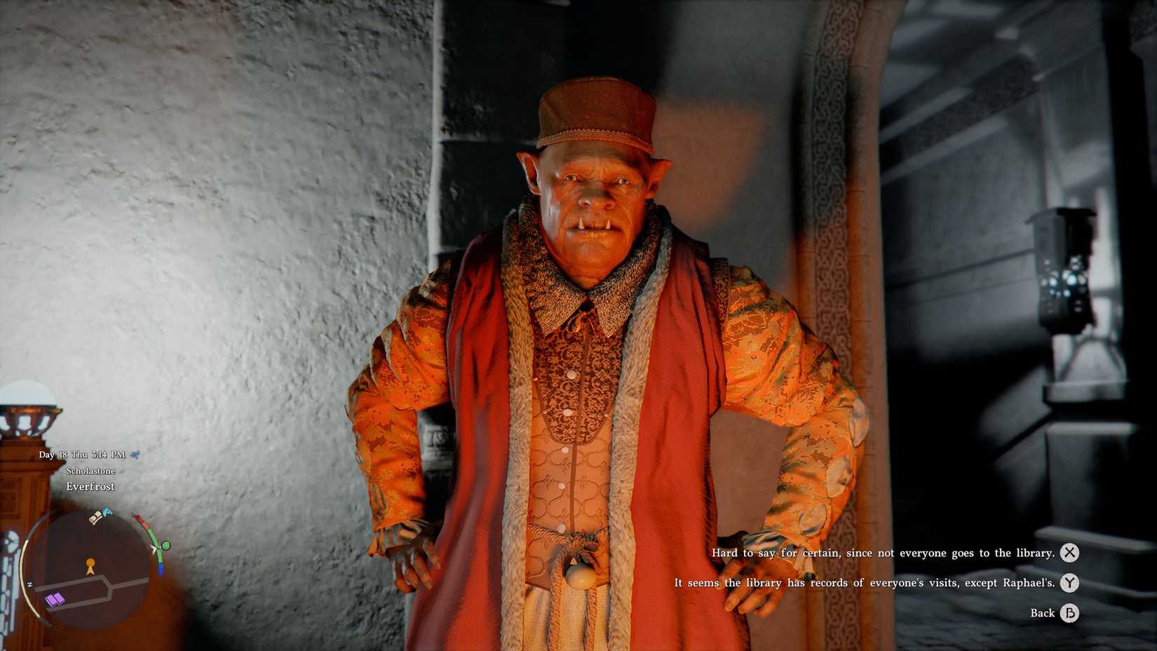 The Scholastone steward in Crimson Desert's Contradiction quest