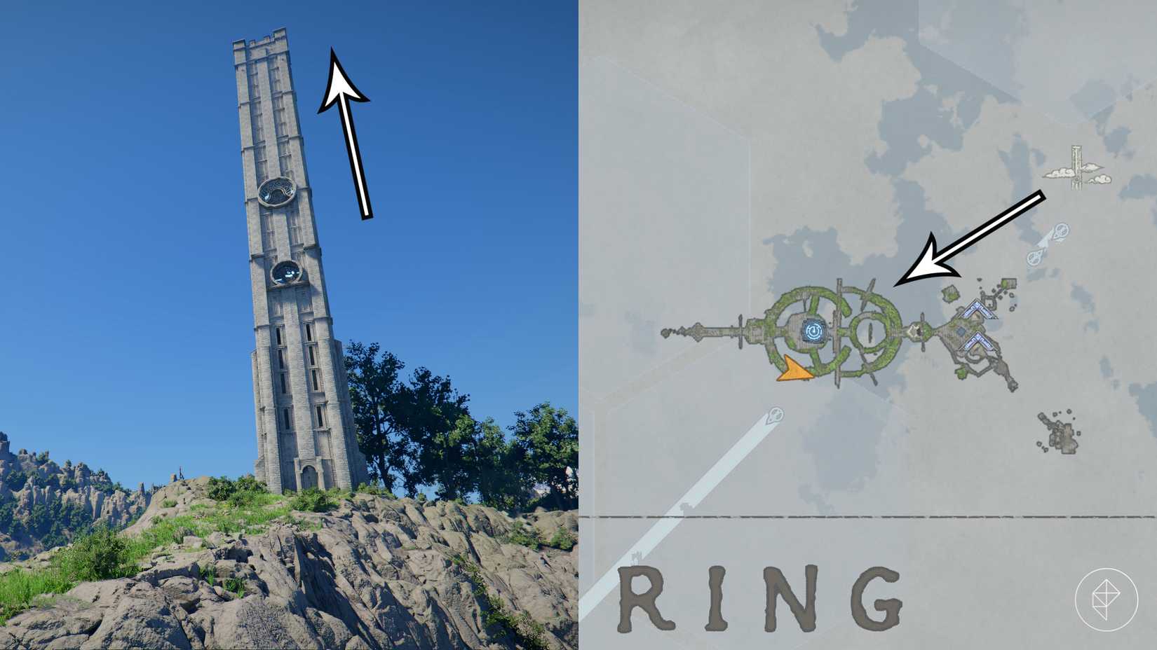 The Crescent Skybridge location in Crimson Desert.