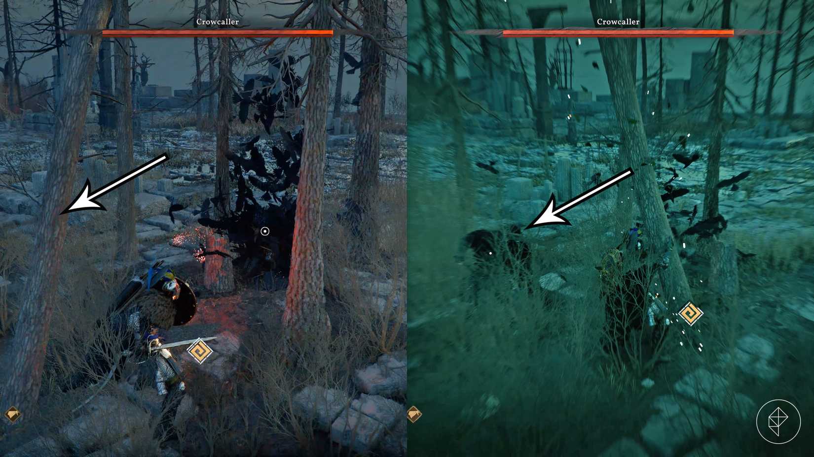 Kliff uses Nature's Grasp to cheese the Crowcaller in Crimson Desert.