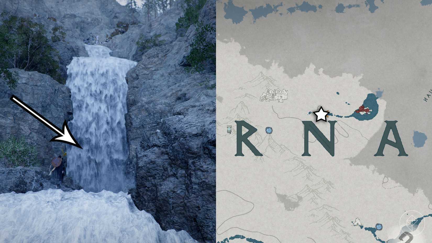 A montage showing the location of the Fallen Kingdom boots