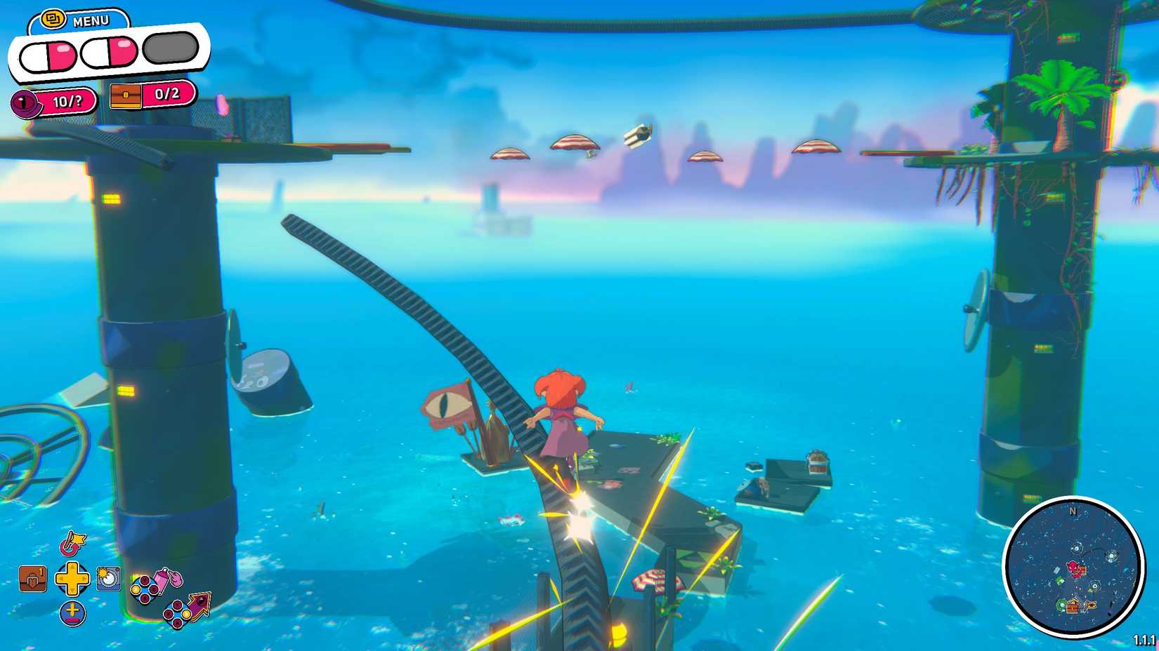 El ferrocarril Beebz derriba una torre de radio en Demon Tides