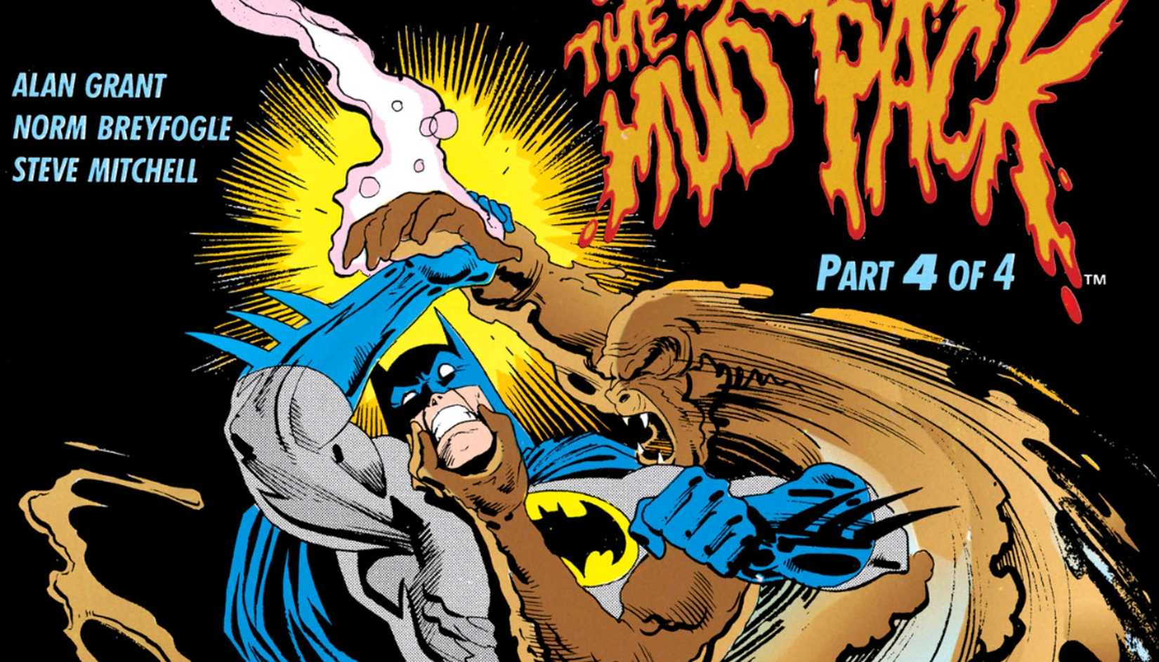 The cover of Detective comics 607, Batman is being attacked by multiple Clayfaces