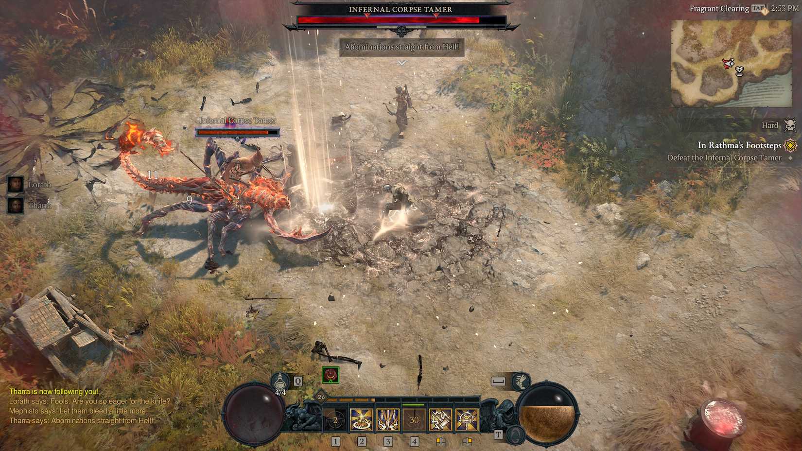 A Paladin using Heaven's Fury in Diablo 4