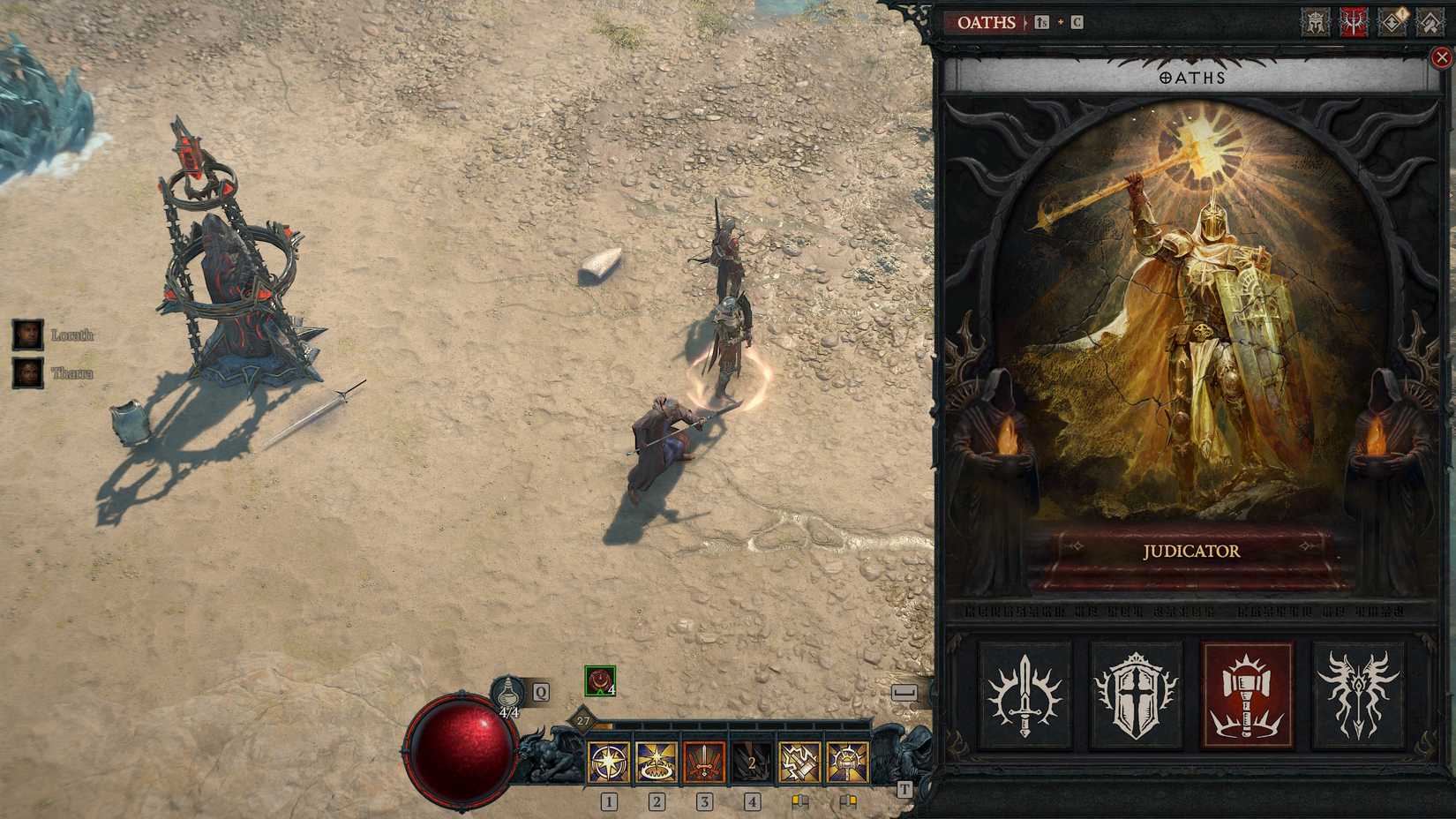 The Paladin's Judicator oath in Diablo 4