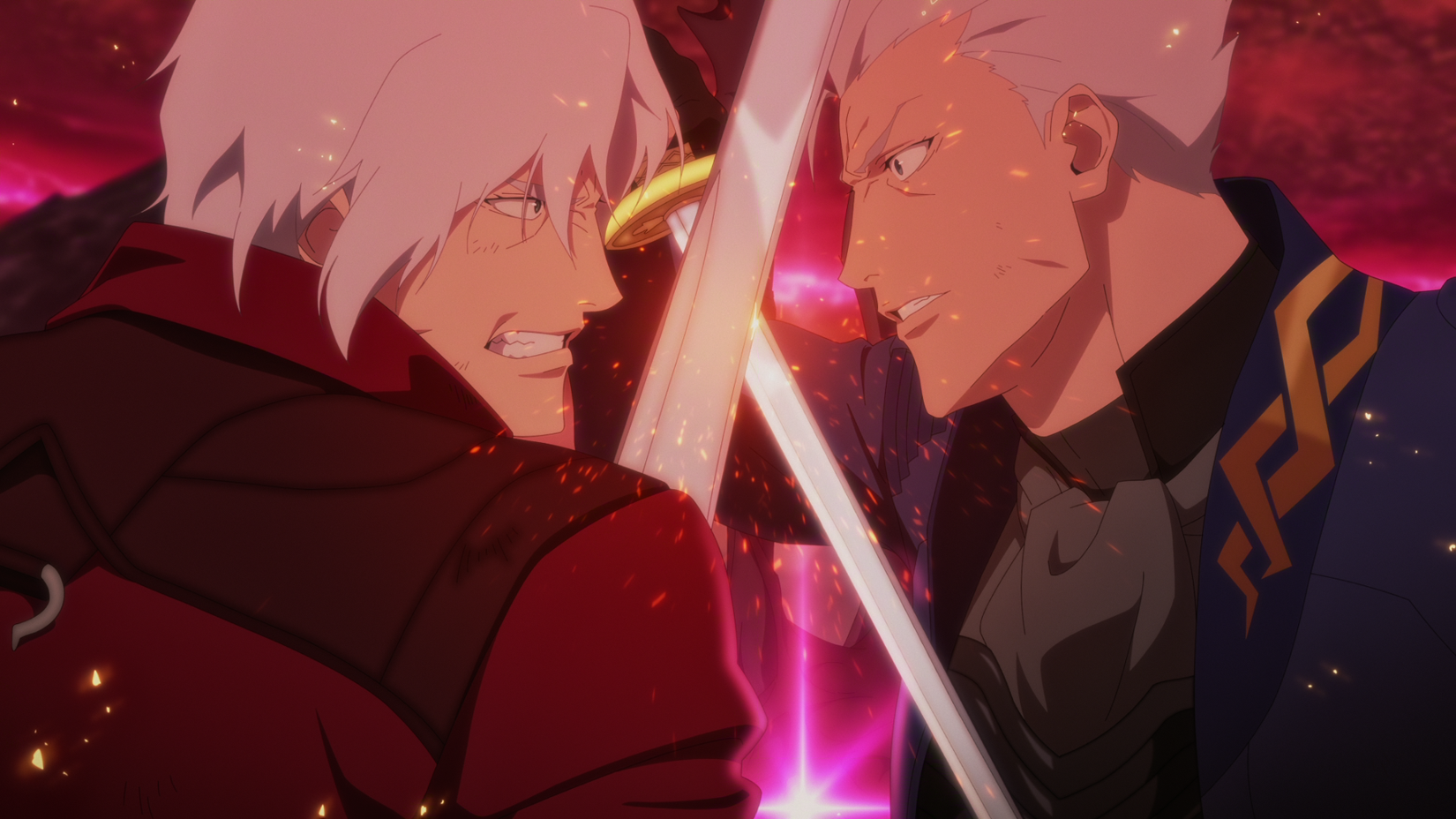 Dante and Vergil cross swords in season 2 of Devil May Cry