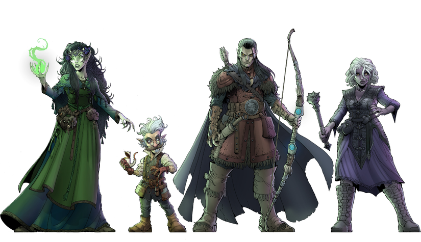The party of player characters for campaign 1 of D&D official actual play show Dungeon Masters