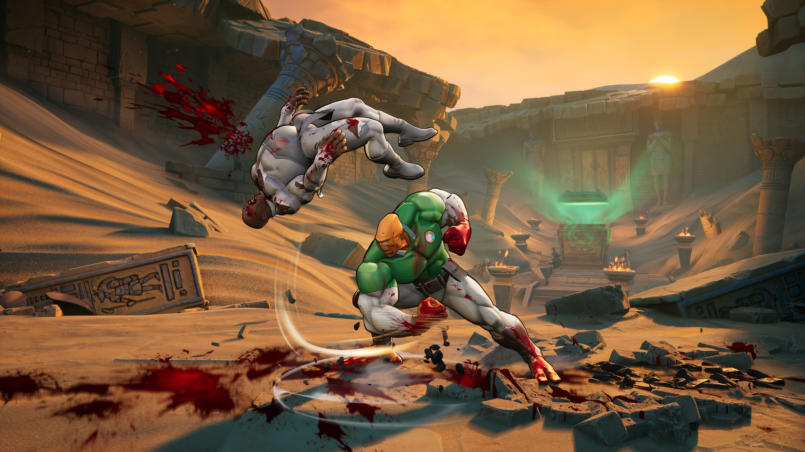 Fighting gameplay on display in an image from Invincible VS