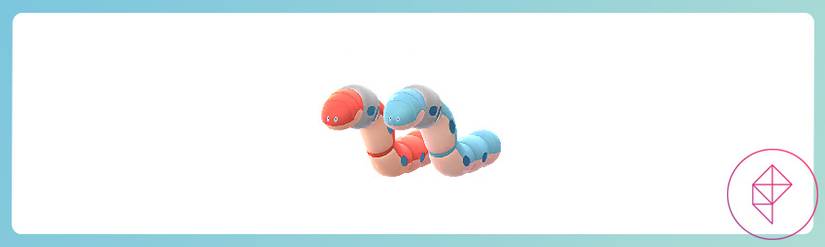 A regular red Orthworm next to a shiny blue Orthworm