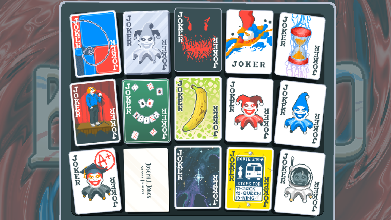 A deck of jokers in Balatro