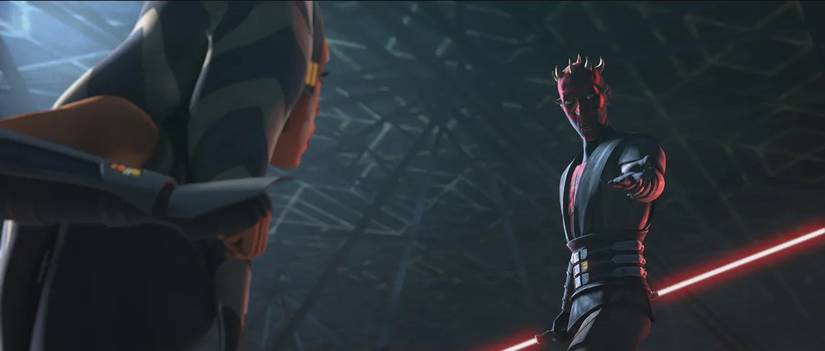 Maul vs Ahsoka in Star Wars The Clone Wars