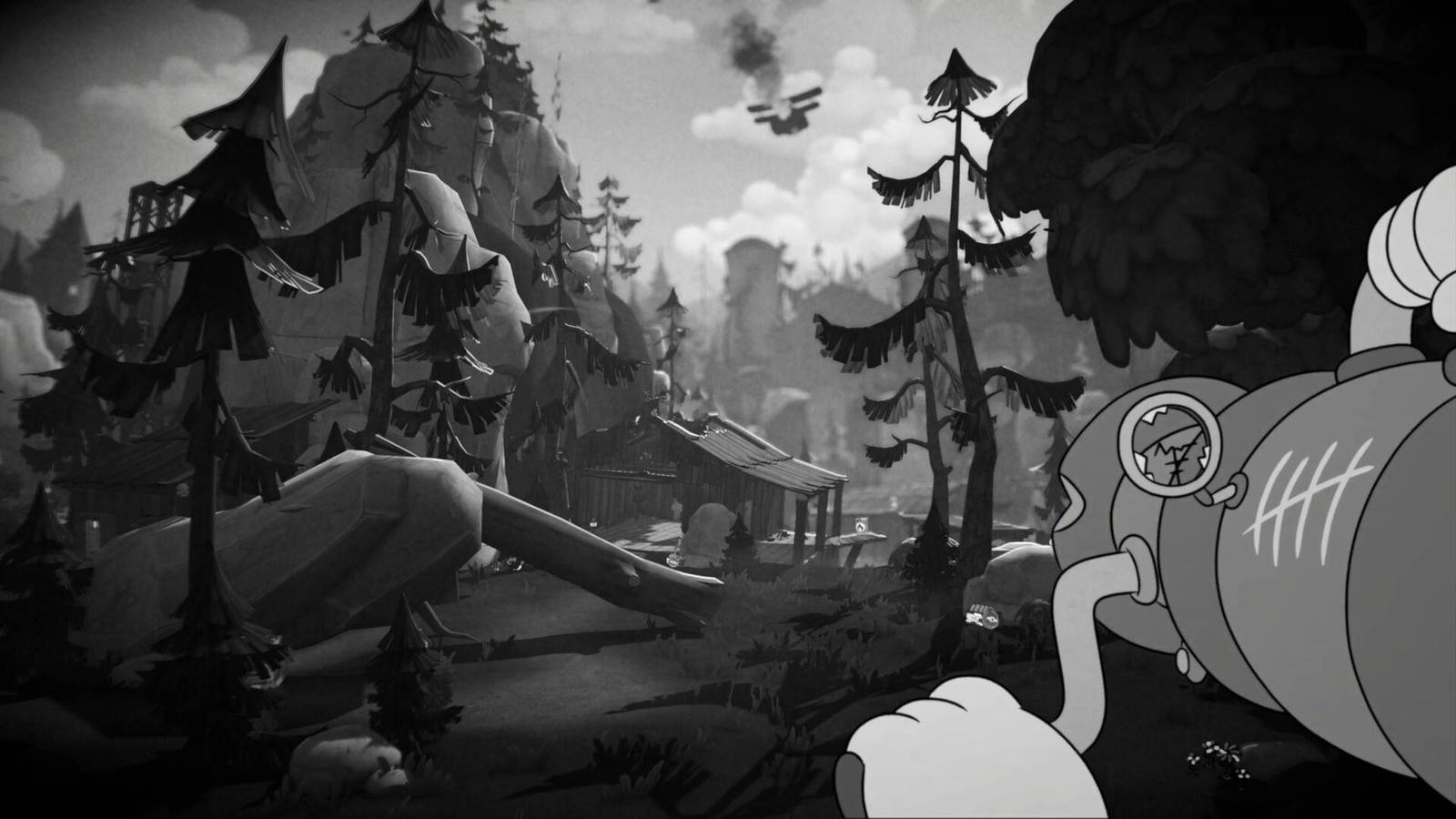 The player in Mouse: P.I. For Hire holding the Loose Cannon.