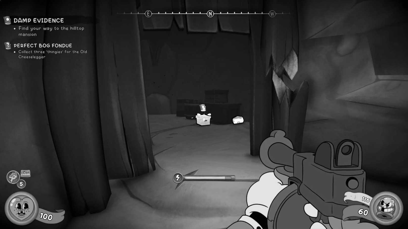 The player standing in front of the first "them thingies" in Mouse: P.I. For Hire.