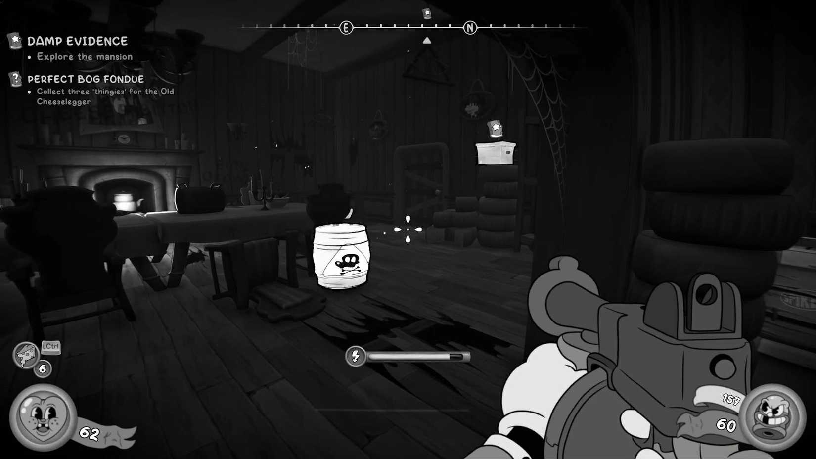 The player standing in front of the second "them thingies" in Mouse: P.I. For Hire.