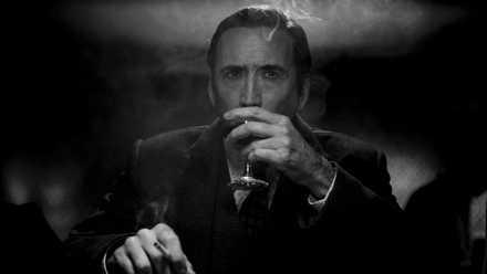 Nic Cage in Spider-Noir B&W