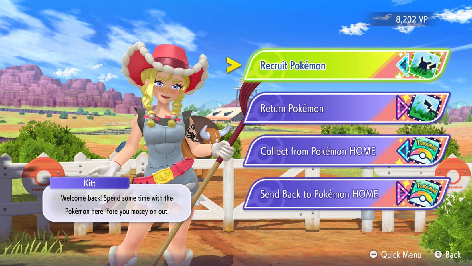 The recruitment screen in Pokemon Champions