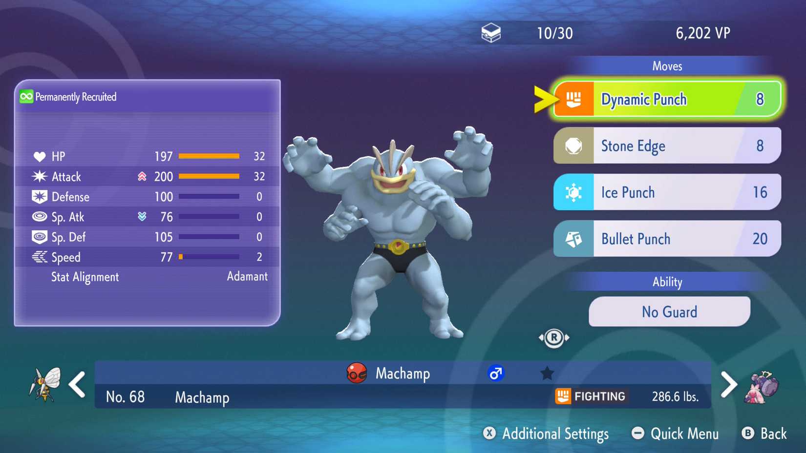 The Machamp you obtain via Mystery Gift code in Pokemon Champions