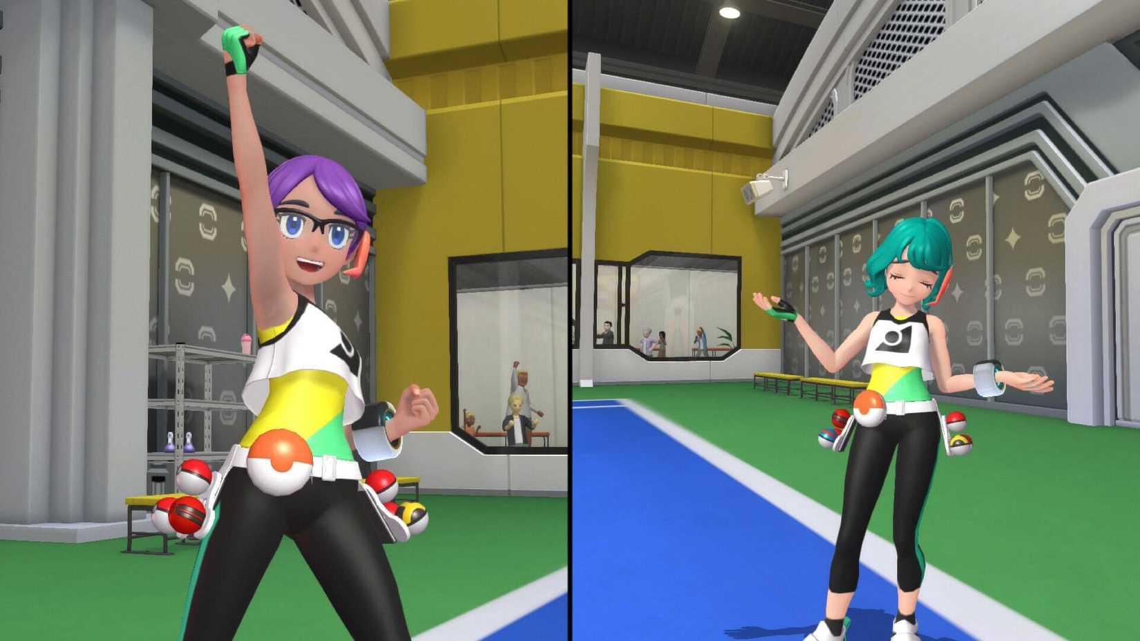 A trainer does a victory pose in Pokemon Champions.