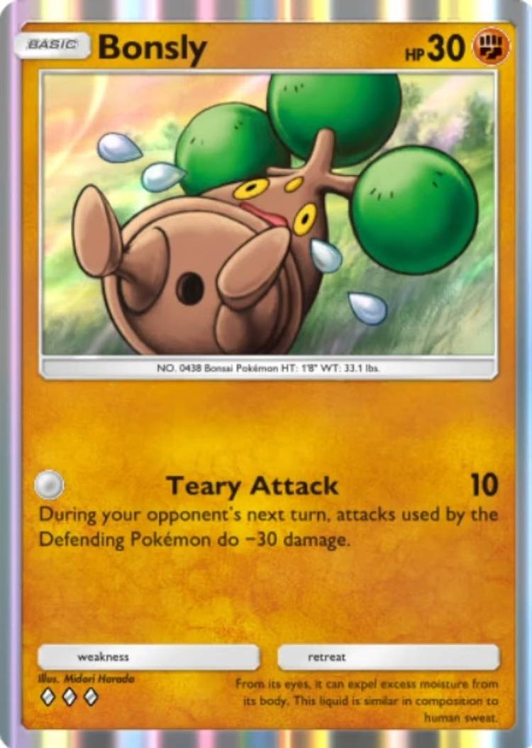 Pokemon TCG Pocket Pulsing Aura Bonsly hole