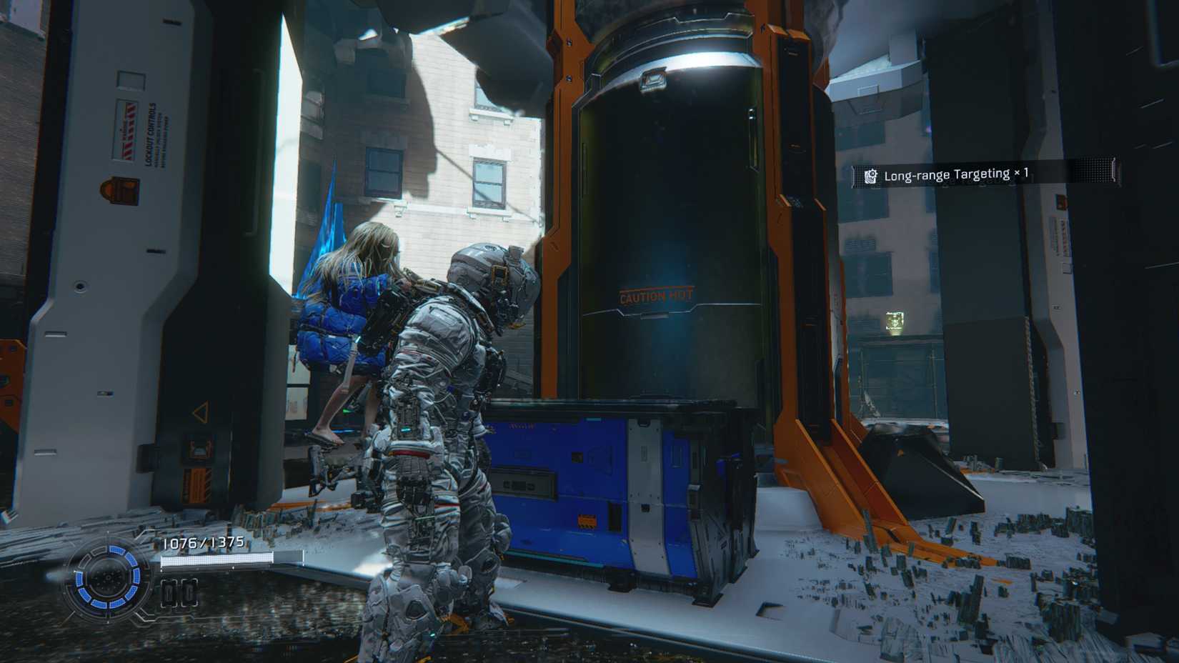 The long-range targeting mod in Pragmata