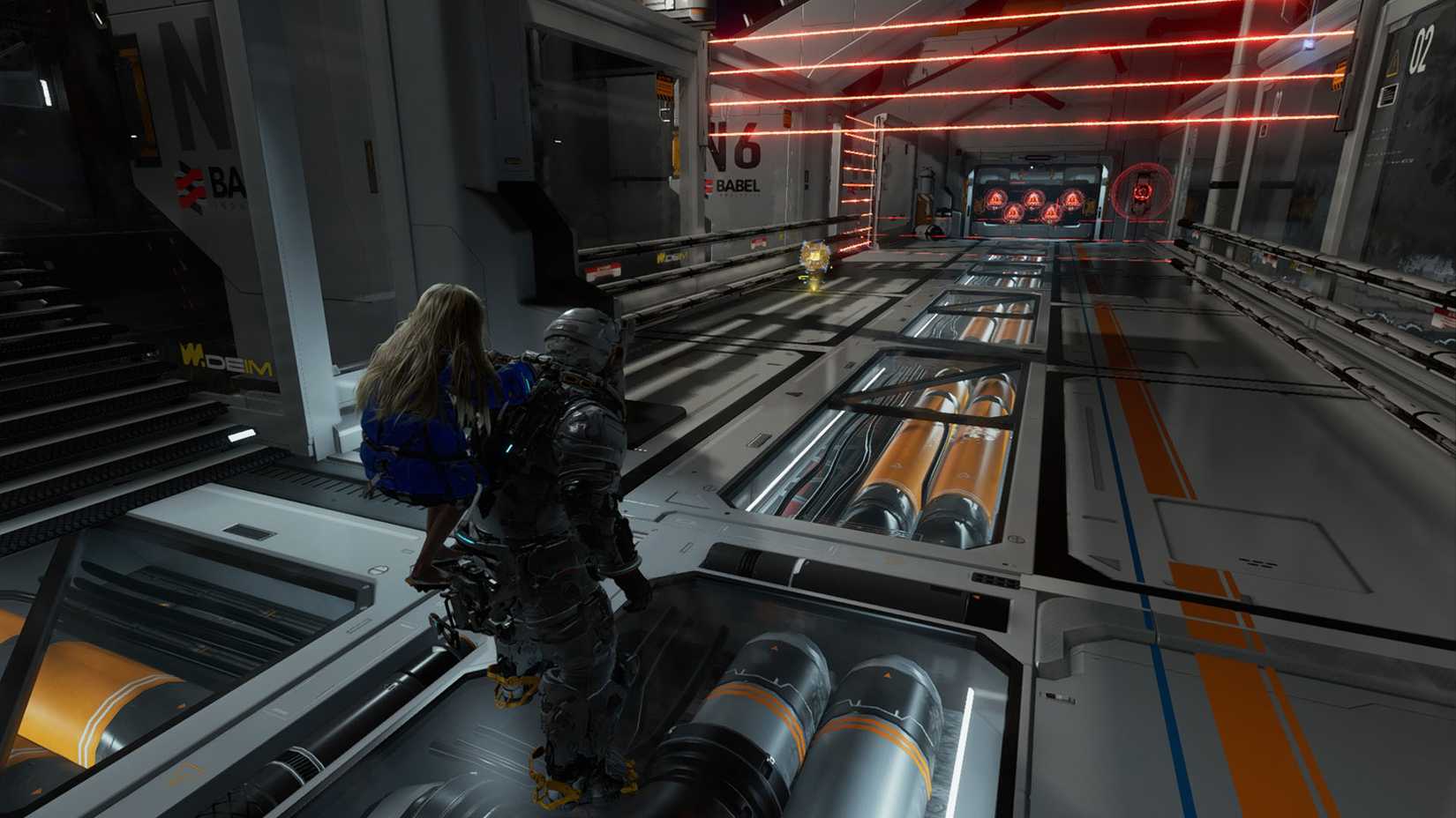 A Pragmata screenshot showing the location of an upgrade component in the Solar Power Plant sector