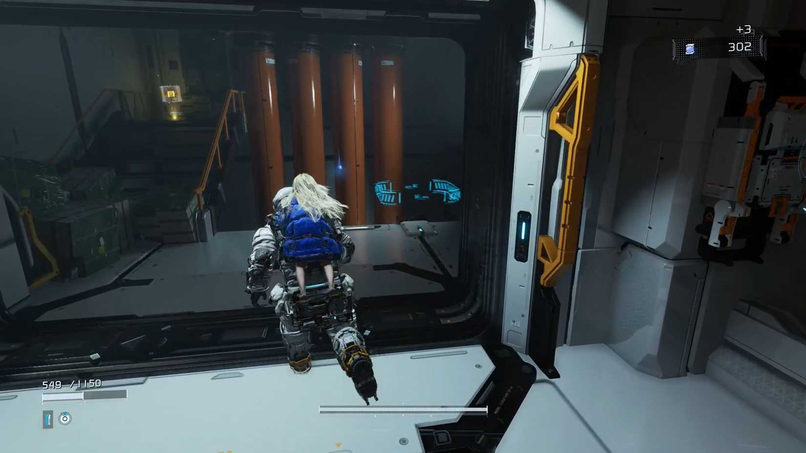 A Pragmata screenshot showing the location of an upgrade component in the Solar Power Plant sector