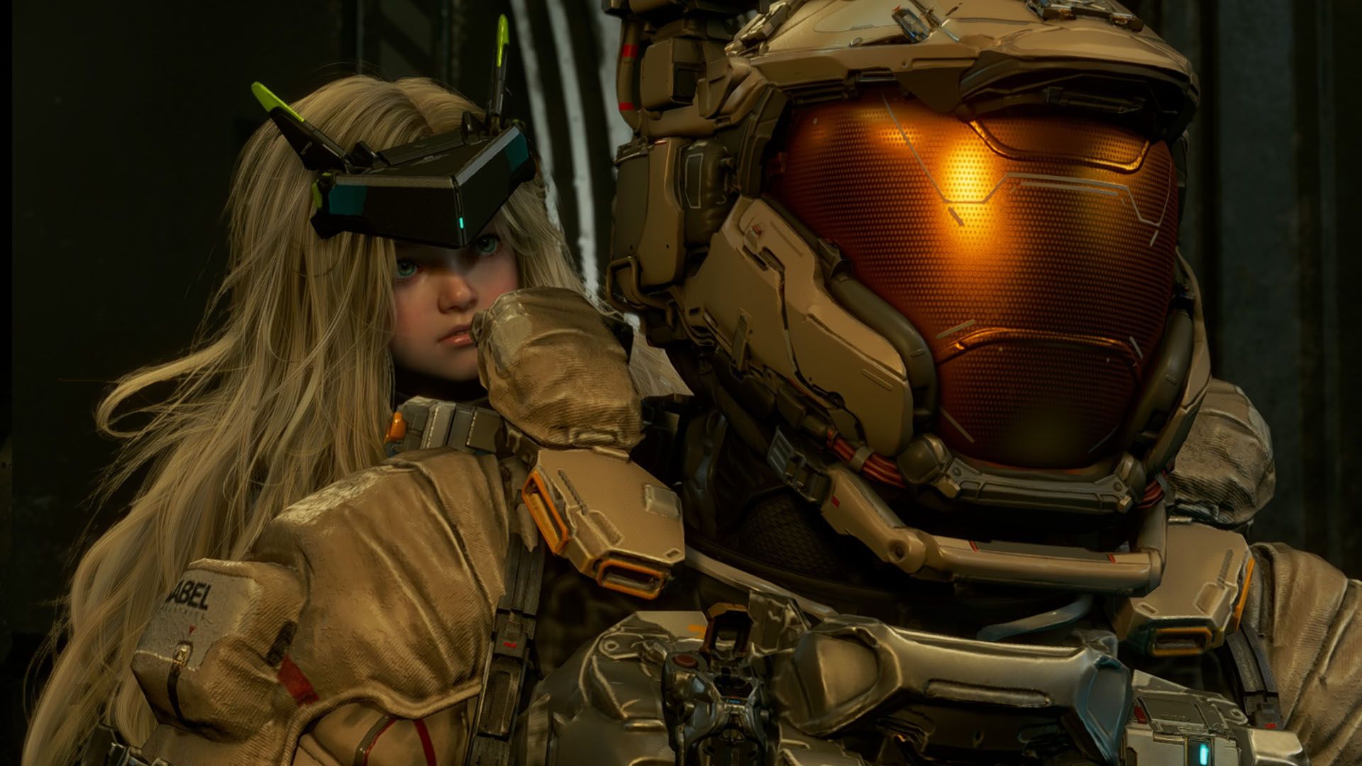 A Pragmata screenshot showing Diana and Hugh