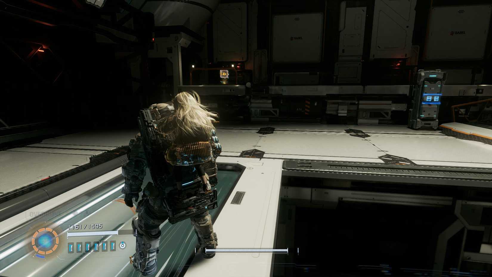 A Pragmata screenshot showing the location of an upgrade component in the Central Port sector