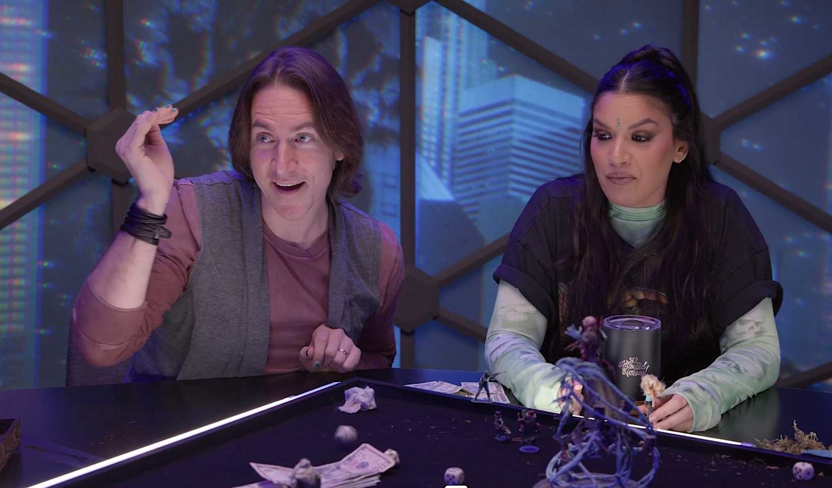  On a Bus. Jasmine Bhullar watches.