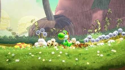 Yoshi and the Mysterious Book puffballs