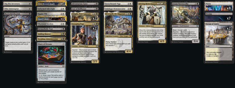 MTG Arena sealed deck silverquill secrets of strixhaven