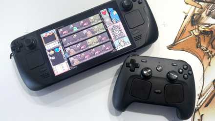 Steam コントローラーは Steam プラットフォームの隣にあります。