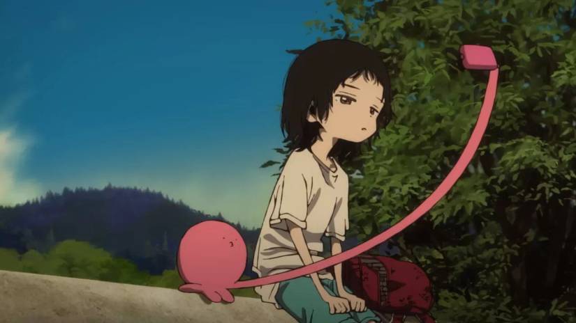 Takopi and Shizuka sit together