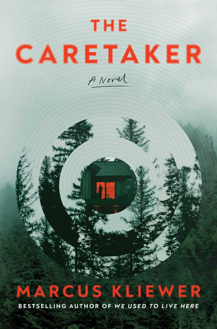 A book cover depicting a sinister house in the woods. One of the windows is red. 