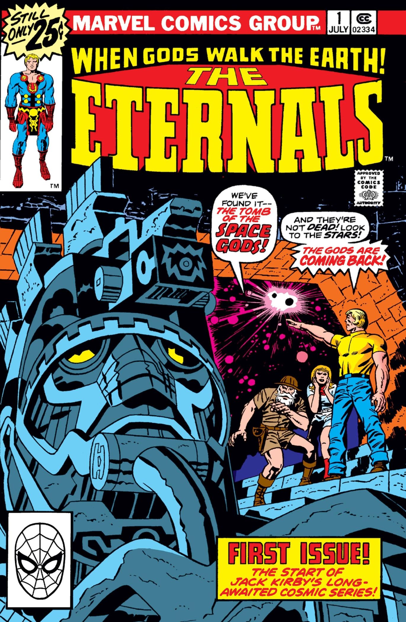 Eternals #1 cover art by Jack Kirby