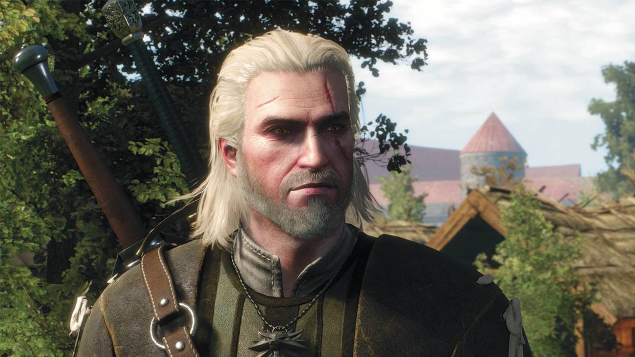 Geralt stares with empty eyes in The Witcher 3 Wild Hunt