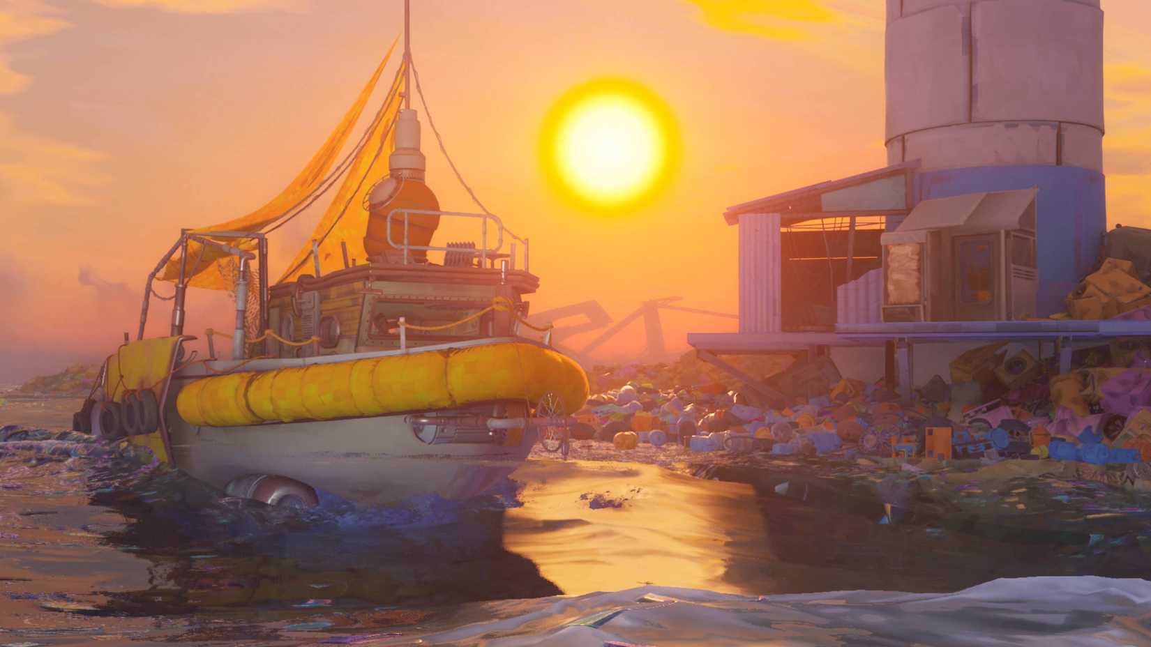 The player's boat in Tides of Tomorrow.