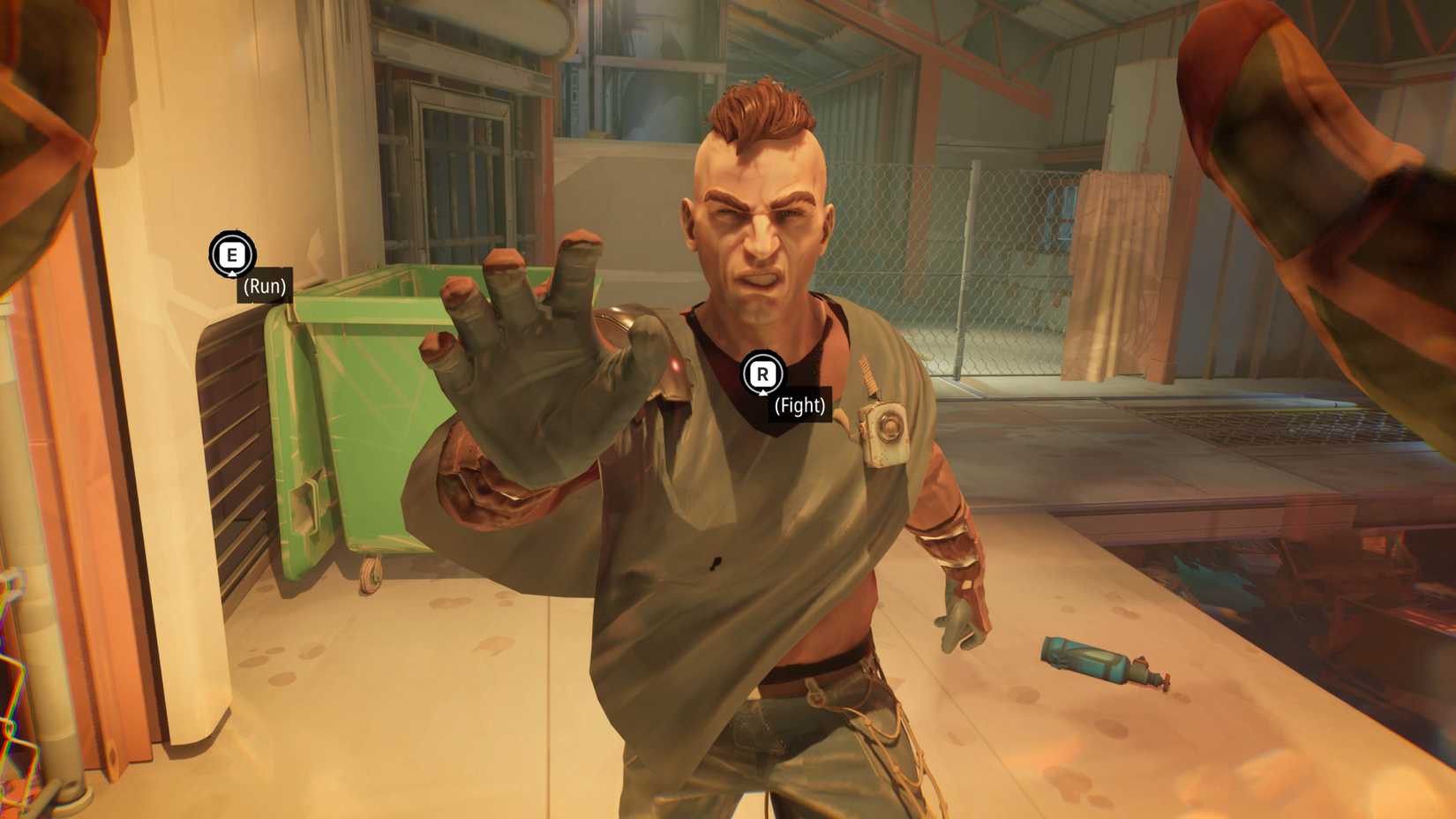 A player gets a choice between running and fighting in Tides of Tomorrow.