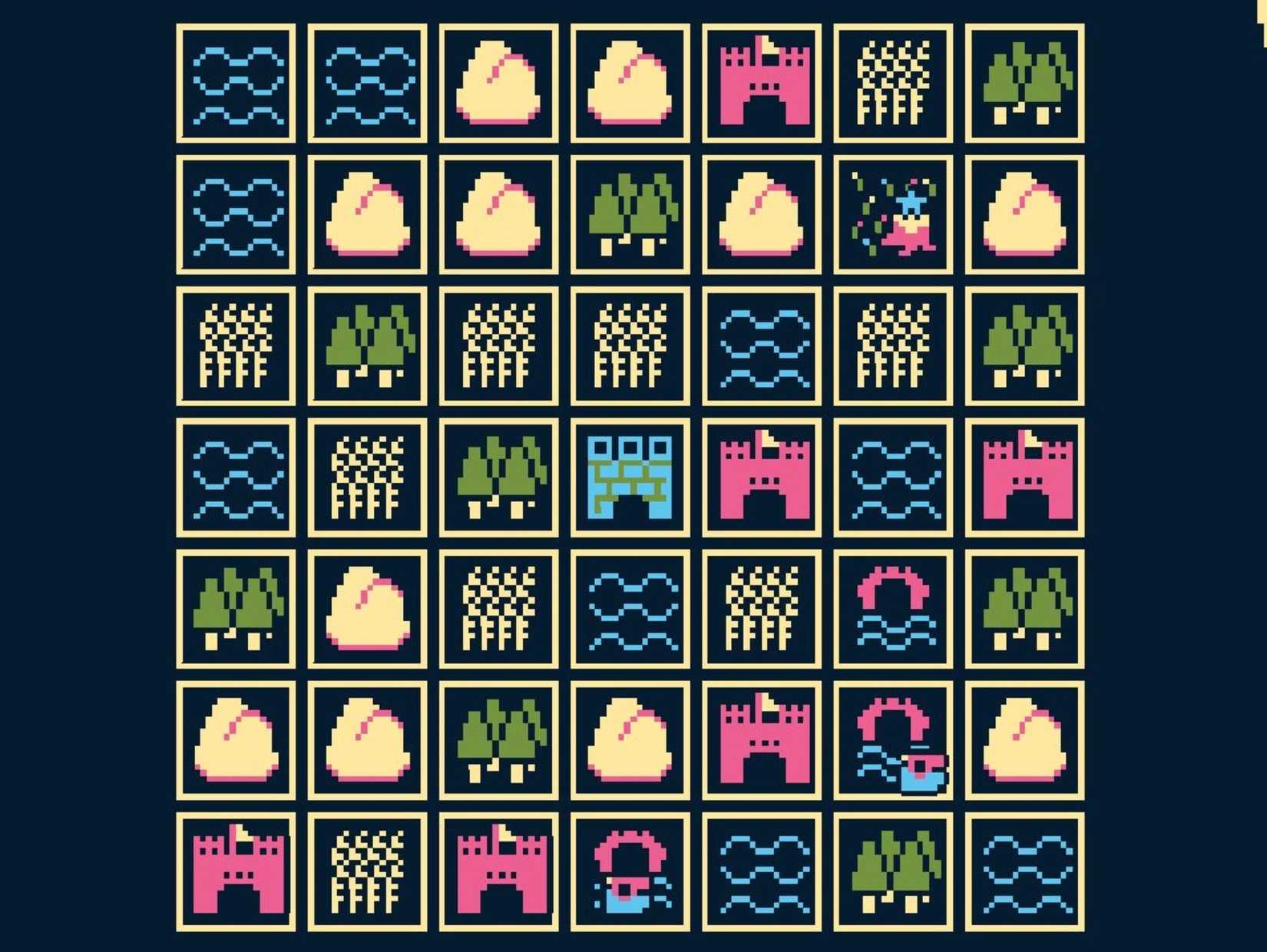 Titanium Court's puzzle grid appears in a close up view.