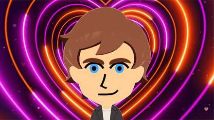 A Todd Howard Mii appears against a heart background in Tomodachi Life: Living the Dream.