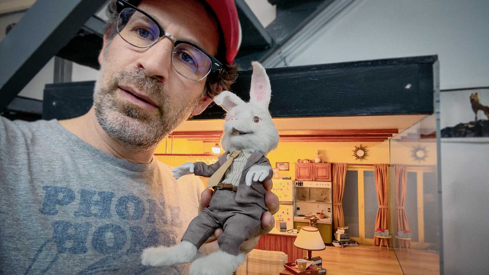 Director Spencer Susser with Ralph puppet