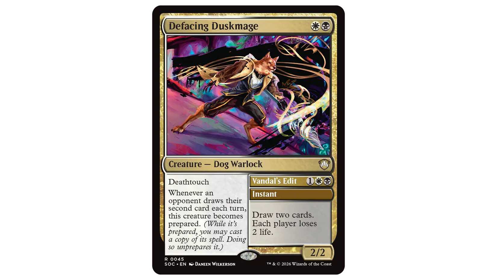 Defacing Duskmage