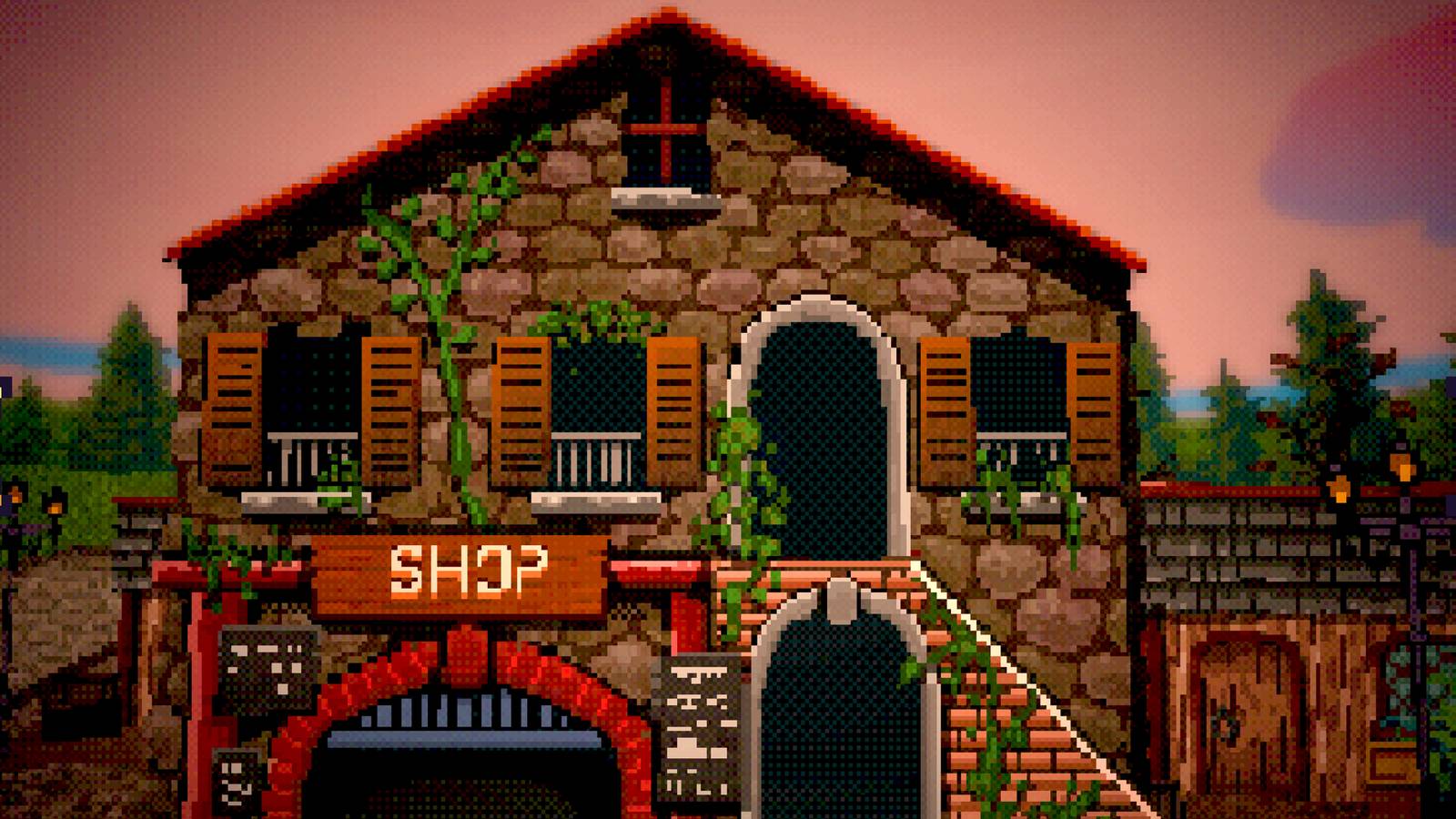 The power-up Shop where players can change their stats in Vampire Crawlers.