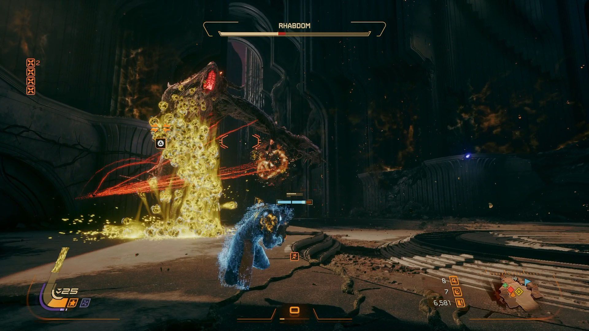 How to beat the Rhabdom boss in Saros