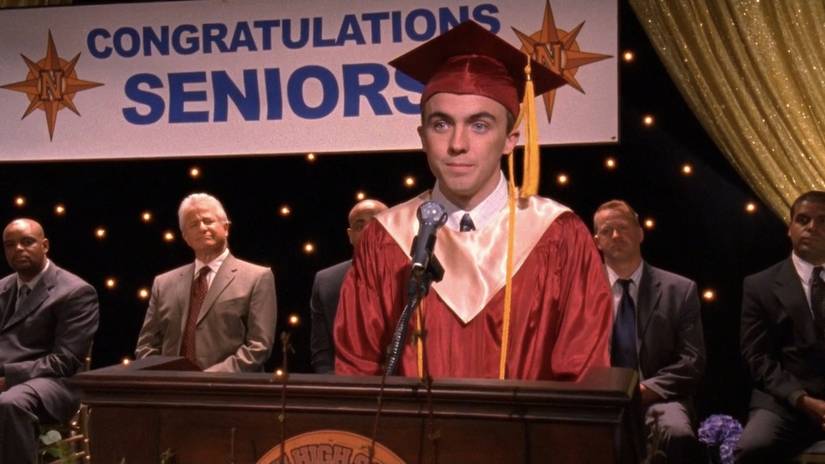 Malcolm gives graduation speech