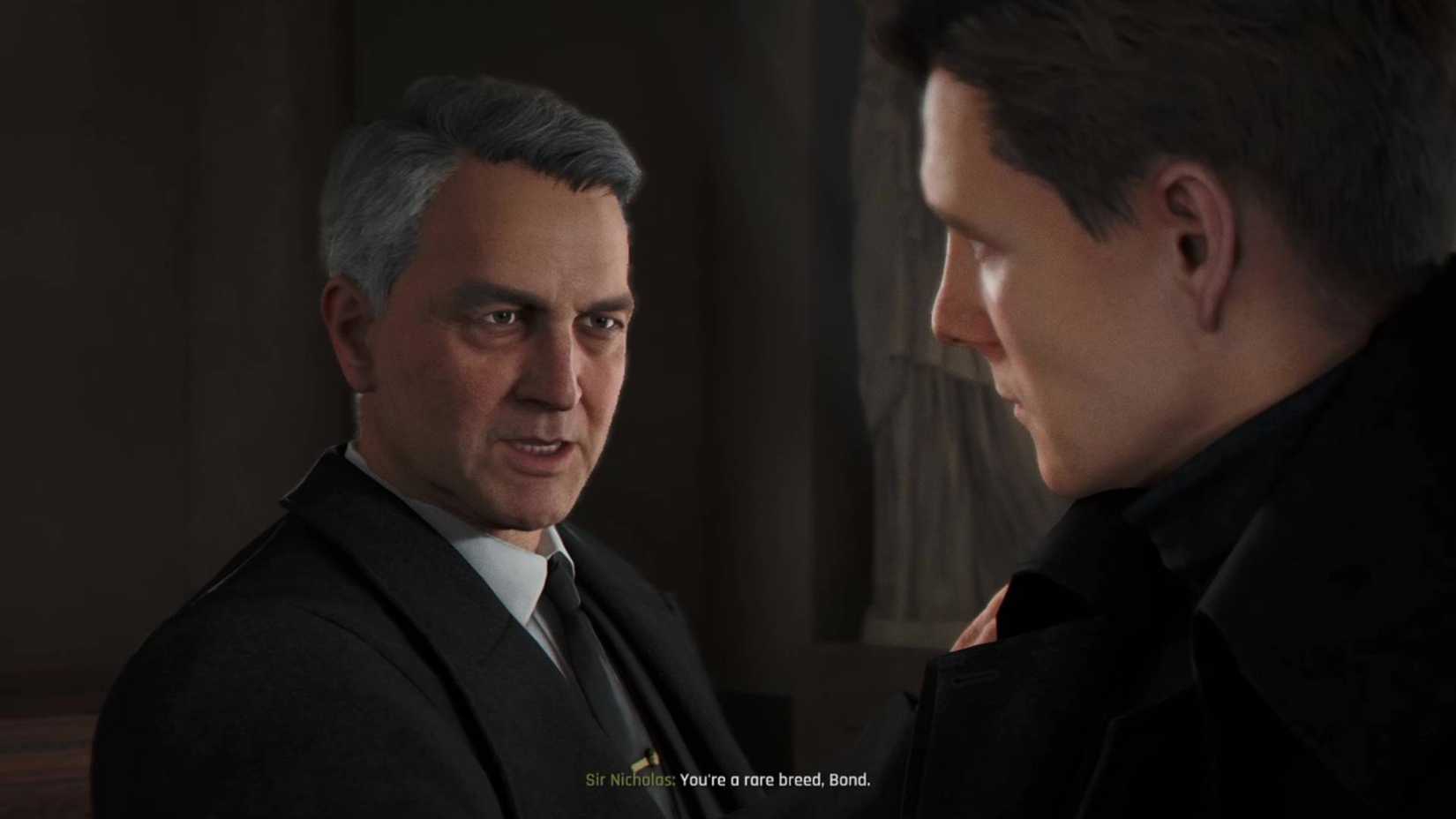 Anthony Howell as Sir Nicholas Webb in 007 First Light.